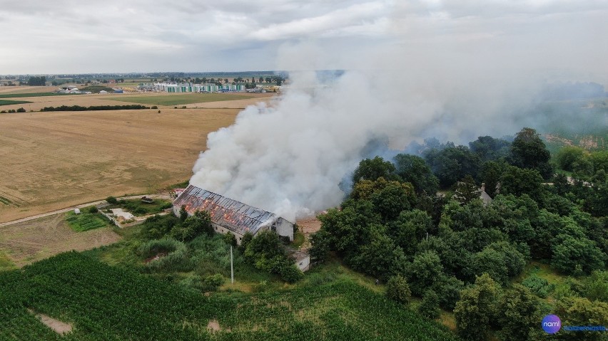 Pożar w gminie Brześć Kujawski