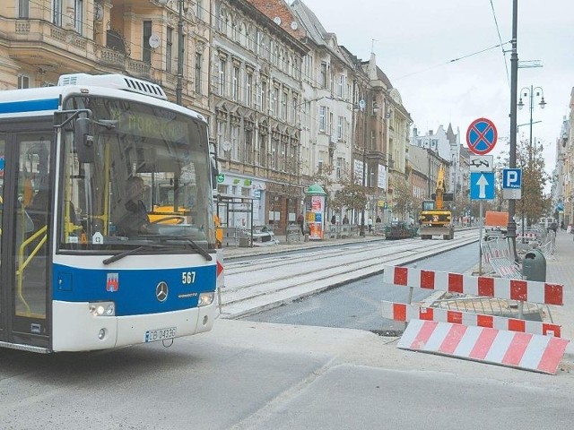 Zablokowany jeszcze odcinek Gdańskiej