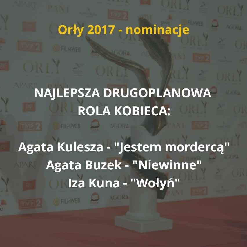 Znamy już nominacje do tegorocznych Orłów, czyli nagród...