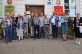 Ostrołęka. Medal Spinozy dla prezydenta Łukasza Kulika. Delegacja z Meppen w ratuszu. 10.08.2022. Zdjęcia