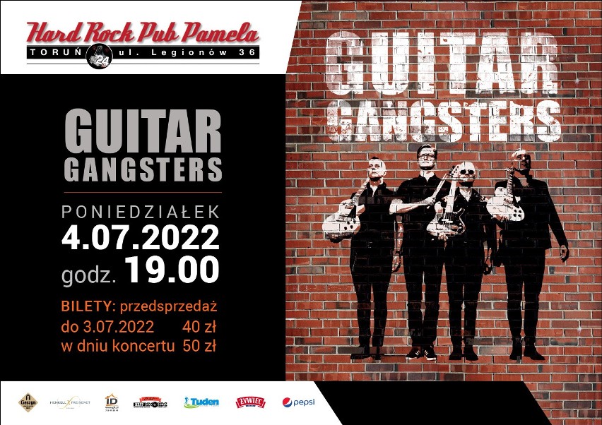 Koncert Guitar Gangsters w Toruniu. Brytyjska grupa wystąpi w Hard Rock Pubie Pamela