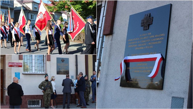 Uroczystości odsłonięcia tablicy, poświęconej wydarzeniom, które rozegrały się w Ryglicach 75 lat temu - w maju 1946 roku