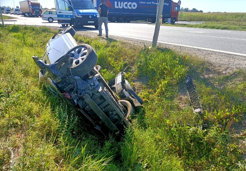 Wypadek na węźle Pietrzykowice przy autostradzie A4...