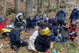 Żywieckie: Migranci nielegalnie przekroczyli granicę. Wśród nich dzieci... Nakryto ich w lesie