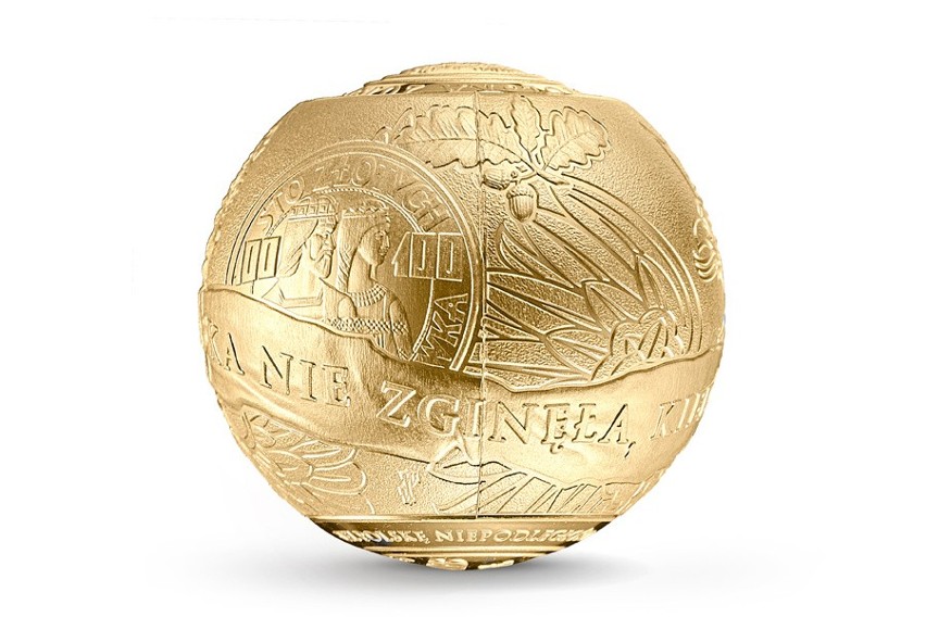 Nowe monety NBP. Będą miały kształt kuli, a jedna nominał 2018 zł! Wyjątkowe monety na 100. rocznicę odzyskania przez Polskę niepodległości