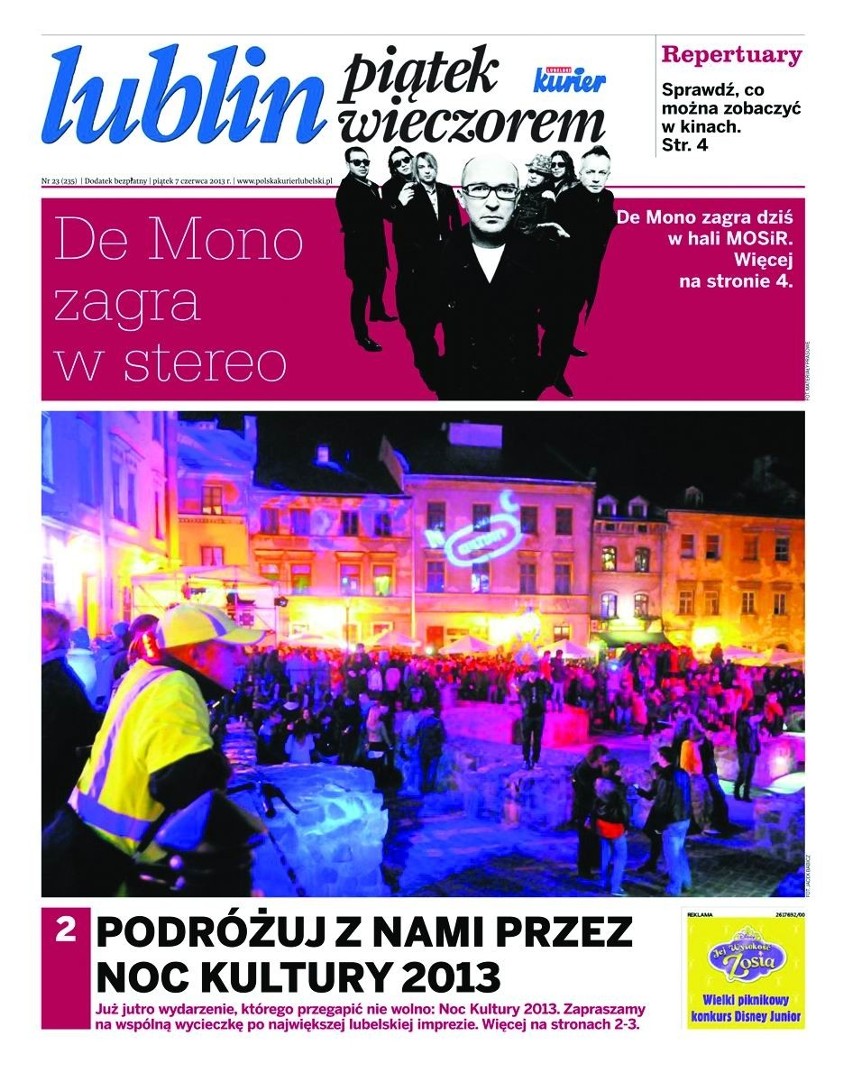 Kurierowy dodatek na Noc Kultury 2013 w dzisiejszym,...