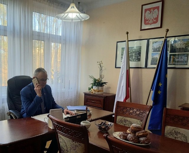 Burmistrz Aleksandrowa Kujawskiego przekazał wyrazy wsparcia dla Ukrainy