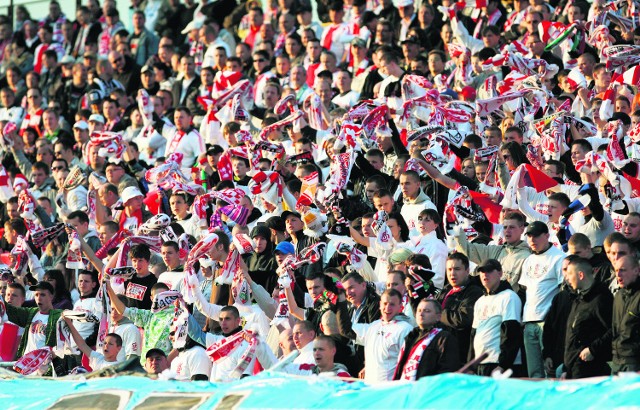 Kibice ŁKS szczelnie wypełnią swoją trybunę podczas sobotniego meczu z Niecieczą na stadionie przy al. Unii