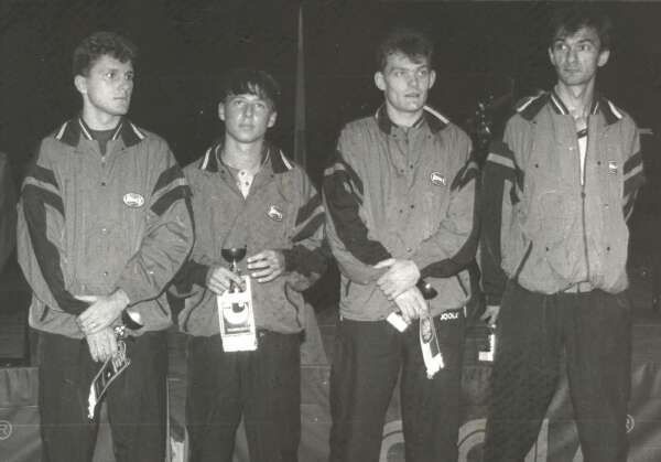 Euromirex Radom - Piotr Skierski (pierwszy z lewej), Dariusz Kich, Marcin Kusiński i Leszek Kucharski.