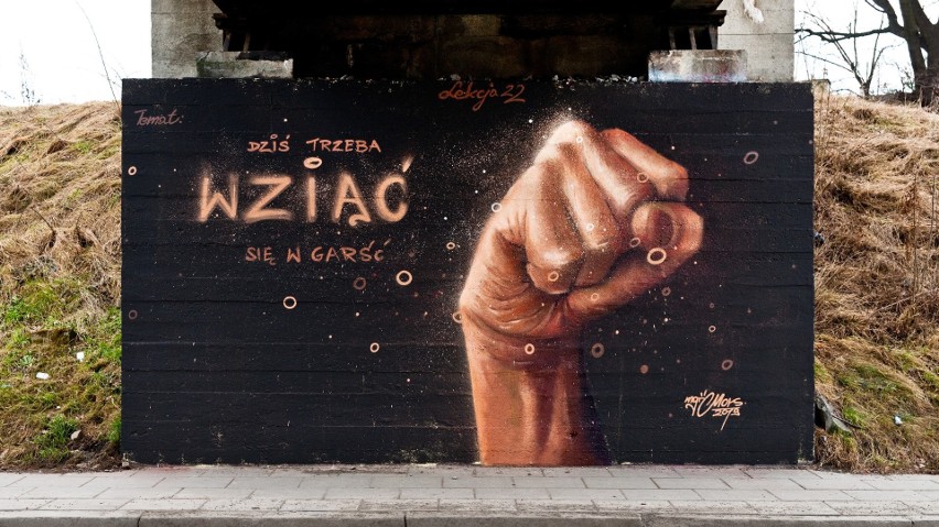 Mgr Mors nowym muralem przy Węgierskiej zaprasza do kolorowania [ZDJĘCIA]