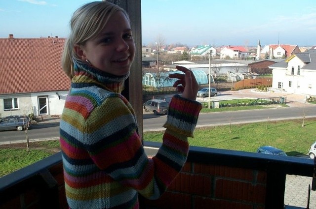 - Wreszcie możemy wychodzić na balkon - cieszy się Anna Peikert.
