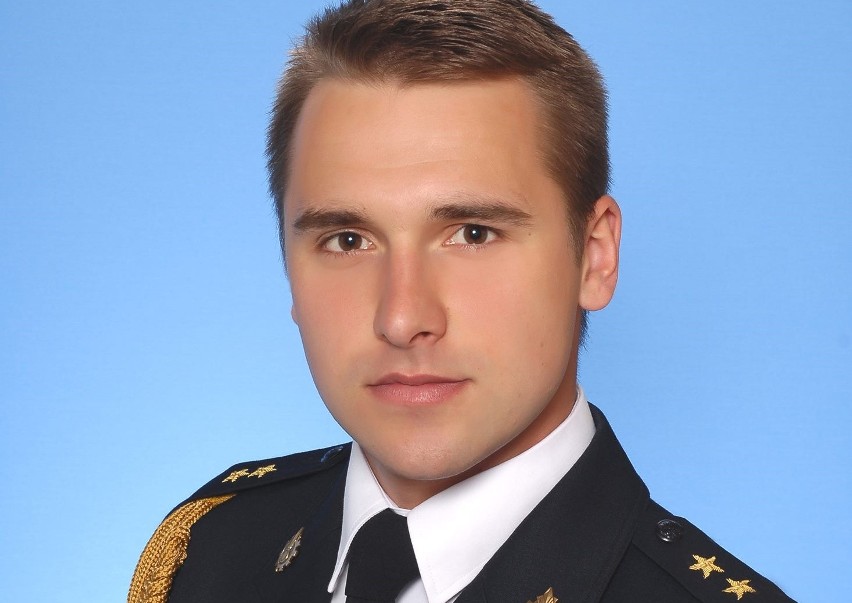 Mł. kpt. Michał Bania, straż pożarna...