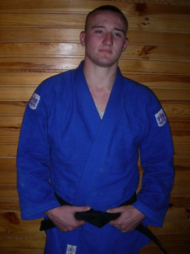 Hubert Maglewski, zdolny judoka, drużynowy mistrz Polski, od niedawna zawodnik Czarni Bytom. Święta spędził z rodziną i na macie Hajnowskiego Klubu Żubr.
