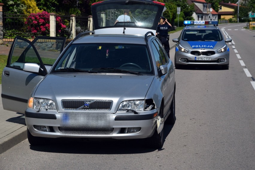 Kolizja w Piaszczynie na drodze krajowej nr 20. Skuter...