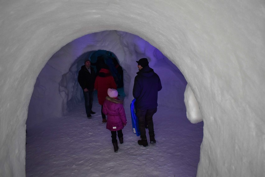 Zakopane. Śnieżny labirynt i bajkowe igloo gotowe. Obok gigantyczna piramida 