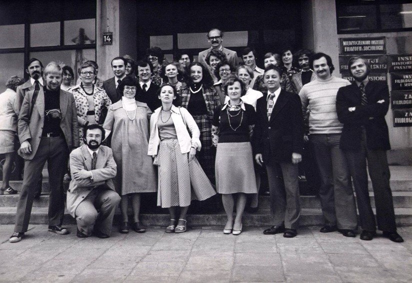 Rok 1976. Pracownicy Instytutu Anglistyki.