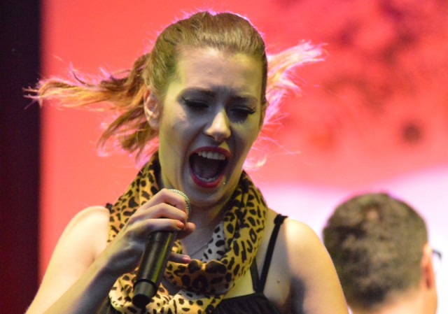 Katarzyna Kucharz, wokalistka Big B, który wygrał pierwszą edycję plebiscytu Czytelników &#8222;GL&#8221;: Lubuski zespół (nie tylko) rockowy.