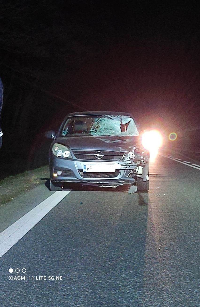 Tragiczny wypadek w Gielniowie. Na drodze krajowej zginął potrącony mężczyzna. Policja musi ustalić jego tożsamość