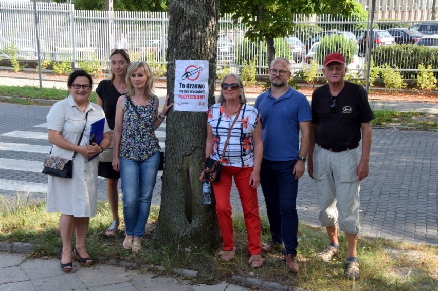 Mieszkańcy Kielc protestowali przeciwko wycince drzew pod inwestycję drogową. Oglądaj zapis transmisji 
