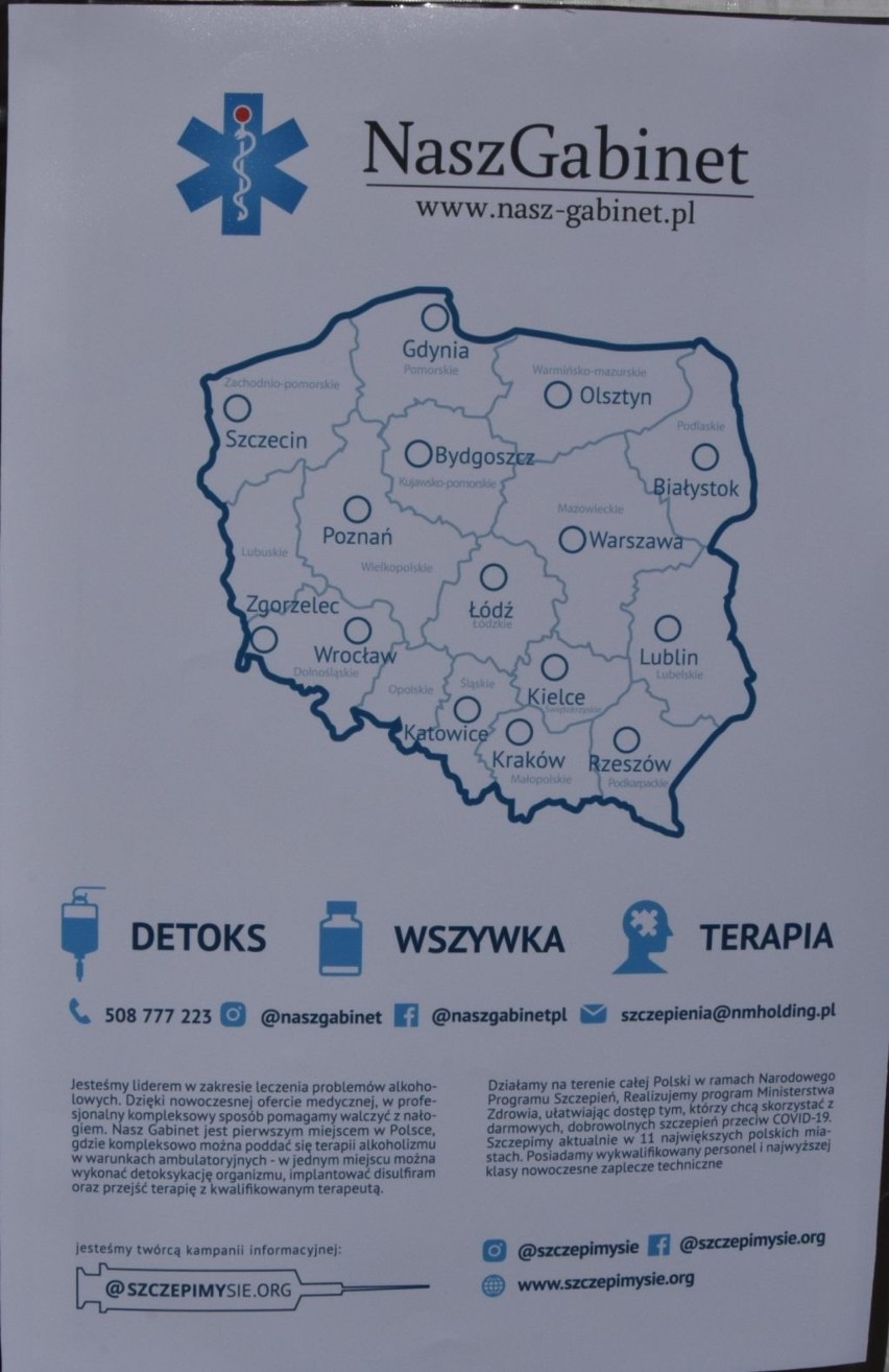 Punkty Szczepień Powszechnych w Ostrołęce. Sa dwa, ale we wtorek 11.05.2021, ruszył jeden z nich. Zdjęcia