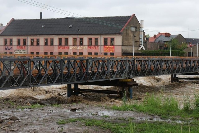 Najgorsza sytuacja jest w Żywcu w rejonie budowy nowego mostu nad Sołą.