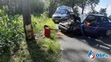 Wypadek na trasie Trzebiatów - Kołobrzeg [zdjęcia]