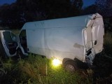 Nocny wypadek na autostradzie A2 w powiecie poddębickim. Poszkodowana jedna osoba. Zobacz zdjęcia!