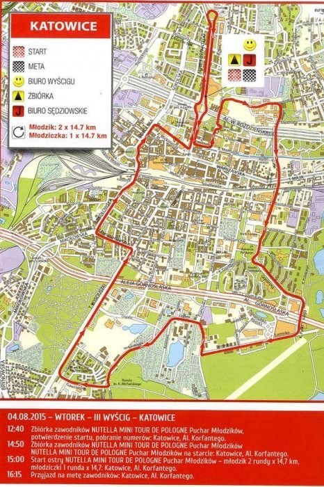 Tour de Pologne 2015 Katowice: Będą korki i zamknięte ulice LISTA UTRUDNIEŃ MAPA