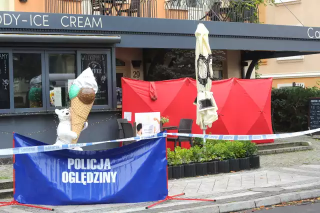 Miejsce morderstwa  mężczyzny pracującego w hotelu przy ulicy Słowackiego w Świnoujściu