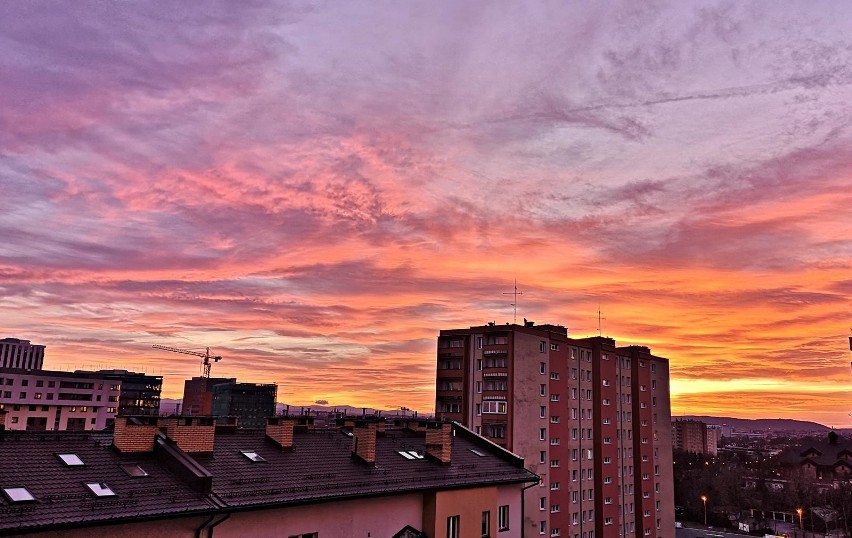 Kraków. Przepiękny zachód słońca nad Krakowem [ZDJĘCIA]