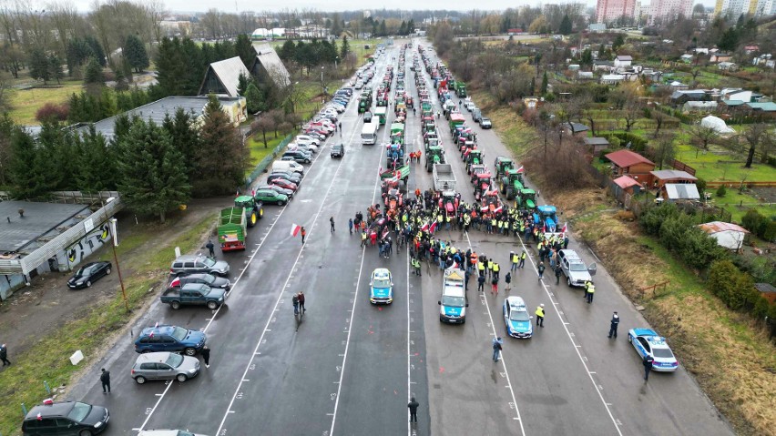 Protest rolników w Koszalinie.