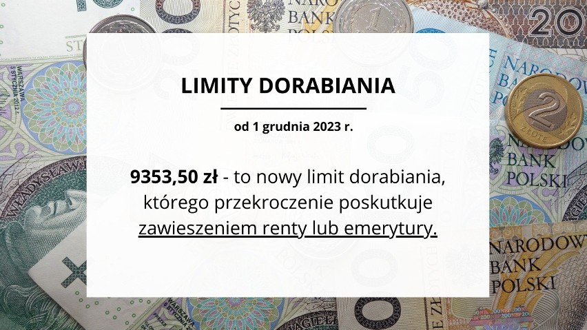 9353,50 zł - to limit dorabiania, którego przekroczenie...