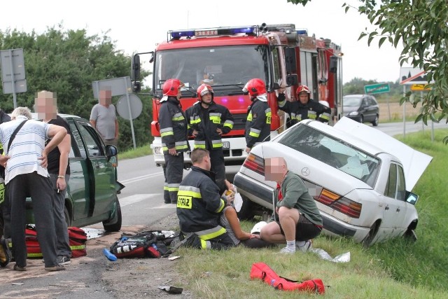 Wypadek w podwrocławskim Biestrzykowie - 12 sierpnia 2016