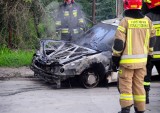 Kraków. Pożar w garażu przy ulicy Królowej Jadwigi [ZDJĘCIA]