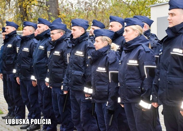 Młodzi policjanci przyjechali na praktyki do Lubska