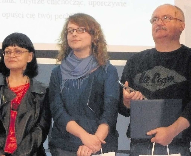 Od prawej: Andrzej Dyrek, Ewa Goczał i Małgorzata Węgrzyn