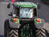 Protest rolników w Łódzkiem: blokada dróg w powiecie wieluńskim [ZDJĘCIA+FILM]