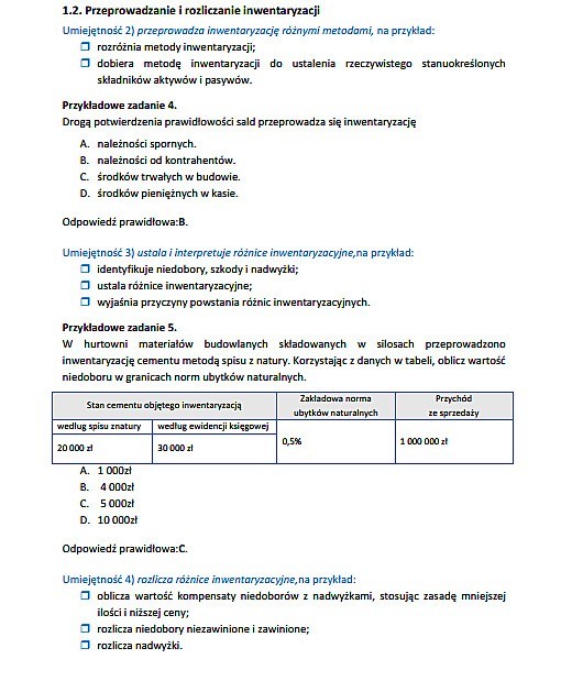 Nowy egzamin zawodowy 2014: TECHNIK RACHUNKOWOŚCI [ARKUSZE, PYTANIA]  