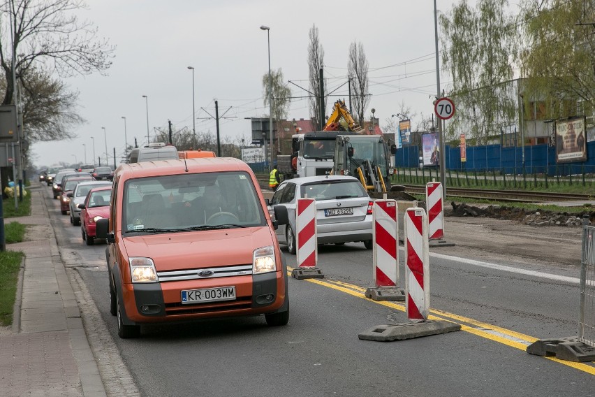 korki na remontowanej ul. Zakopiańskiej