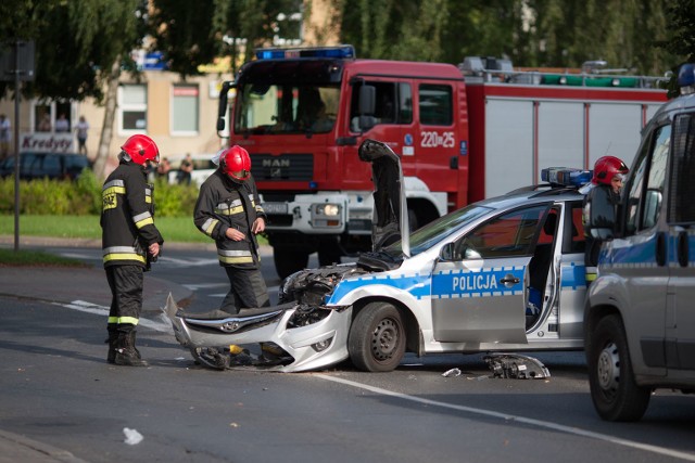 Wypadek na ulicy Tuwima w Słupsku