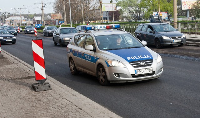 Radiowóz na sygnale - czasem w nietypowej sytuacji