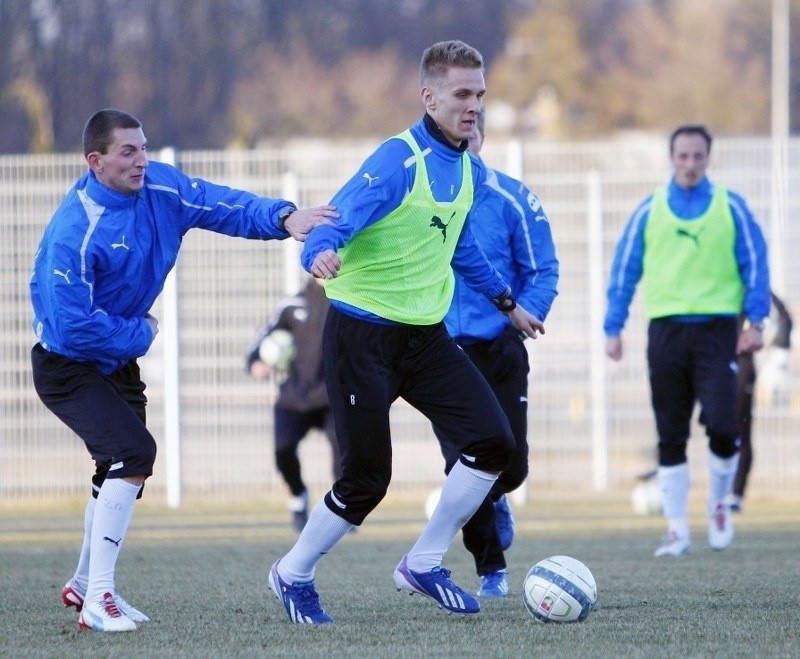 Lechici trenowali przed meczem z Górnikiem