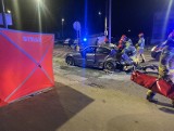 Śmiertelny wypadek BMW w Pabianicach roztrzaskało się na słupie!
