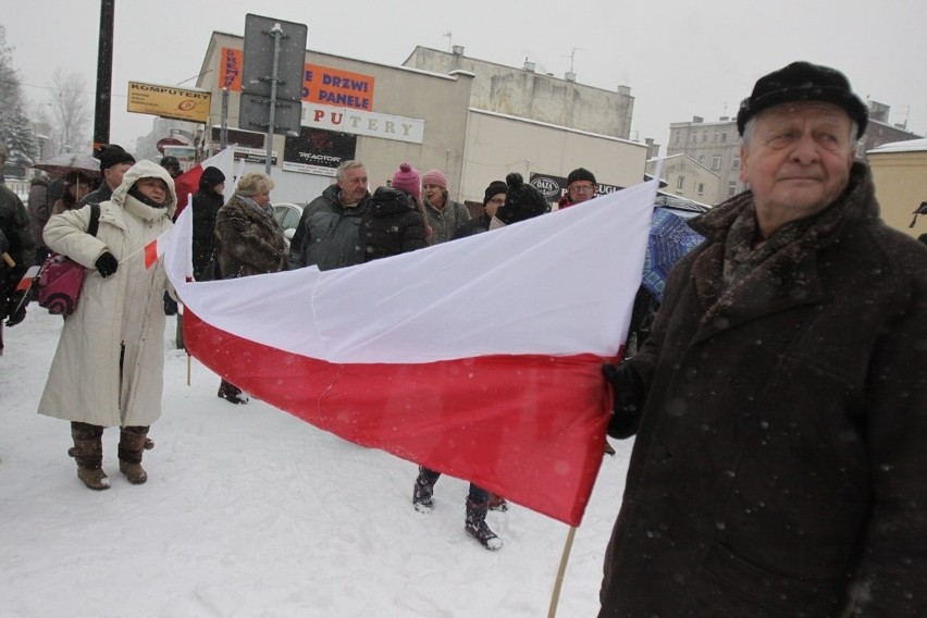 Marsz w Obronie Demokracji i Wolności Mediów w Sosnowcu