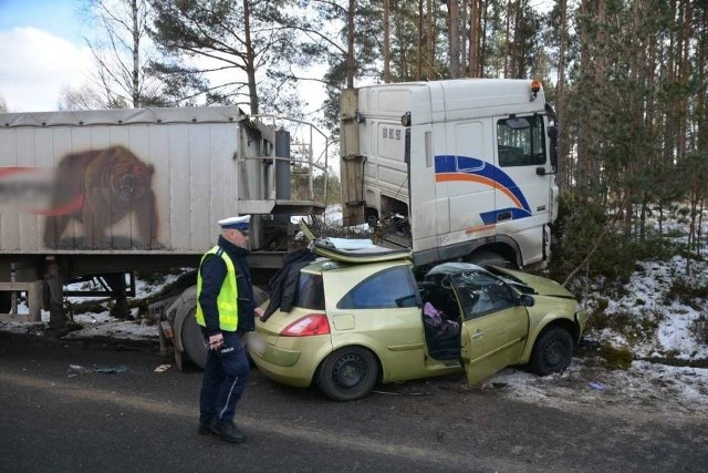 Wypadek w Olpuchu (pow. kościerski), 12 lutego 2018 (12.02.2018)