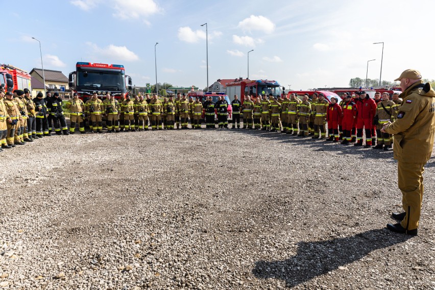 Ćwiczenia służb ratowniczych w Sokołowicach