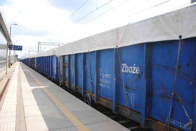 Transport zboża z Ukrainy przez Krzeszowice