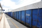 Zboże ukraińskie transportowane przez Krzeszowice. Udało się uchwycić pociąg, jechał od stacji macierzystej w Medyce