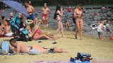 Bardzo dużo odpoczywających na plaży w Iłży. Nie brakowało amatorów kąpieli (ZDJĘCIA) 