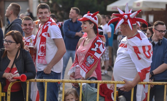 Strefa kibica w Gdańsku w czasie meczu Polska-Ukraina